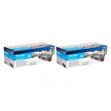 Set Cartuse Toner Brother Original 2x TN326C Cyan 7000 Pagini si stick USB