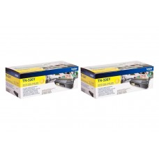 Set Cartuse Toner Brother Original 2x TN326Y Galben 7000 Pagini si stick USB