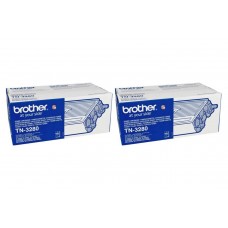 Set Cartuse Toner Brother Original 2x TN3280 Negru 16000 Pagini si stick USB