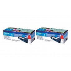 Set Cartuse Toner Brother Original 2x TN328C Cyan 12000 Pagini si stick USB