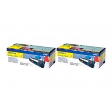 Set Cartuse Toner Brother Original 2x TN328Y Galben 12000 Pagini si stick USB