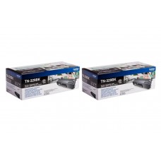 Set Cartuse Toner Brother Original 2x TN329BK Negru 12000 Pagini si stick USB