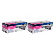 Set Cartuse Toner Brother Original 2x TN329M Magenta 12000 Pagini si stick USB