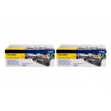 Set Cartuse Toner Brother Original 2x TN329Y Galben 12000 Pagini si stick USB