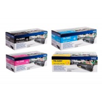 Set Cartuse Toner Brother Original 1x TN329BK Negru, 1x TN329C Cyan, 1x TN329M Magenta, 1x TN329Y Galben, 24000 Pagini si stick USB
