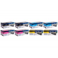 Set Cartuse Toner Brother Original 2x TN329BK Negru, 2x TN329C Cyan, 2x TN329M Magenta, 2x TN329Y Galben, 48000 Pagini si stick USB