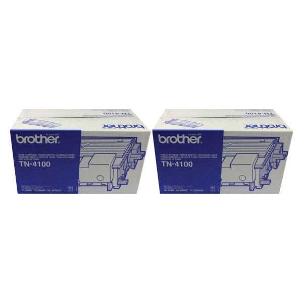 Set Cartuse Toner Brother Original 2x TN4100 Negru 15000 Pagini si stick USB
