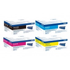 Set Cartuse Toner Brother Original 1x TN421BK Negru, 1x TN421C Cyan, 1x TN421M Magenta, 1x TN421Y Galben, 8400 Pagini si stick USB