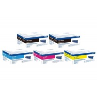 Set Cartuse Toner Brother Original 2x TN423BK Negru, 1x TN423C Cyan, 1x TN423M Magenta, 1x TN423Y Galben, 25000 Pagini si stick USB