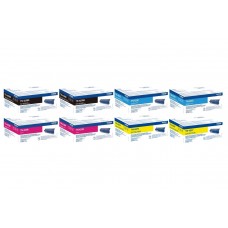 Set Cartuse Toner Brother Original 2x TN423BK Negru, 2x TN423C Cyan, 2x TN423M Magenta, 2x TN423Y Galben, 37000 Pagini si stick USB