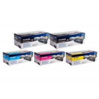 Set Cartuse Toner Brother Original 2x TN900BK Negru, 1x TN900C Cyan, 1x TN900M Magenta, 1x TN900Y Galben, 30000 Pagini si stick USB