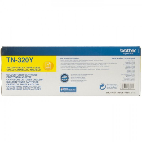 Cartus toner Brother Original TN320Y Galben 1500 Pagini