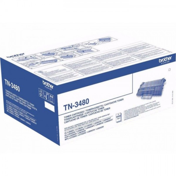 Cartus toner Brother Original TN3480 Negru 8000 Pagini