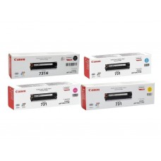 Pachet Cartuse Toner Original Canon 1x CRG-731HB Negru, 1x CRG-731C Cyan, 1x CRG-731M Magenta, 1x CRG-731Y Galben, 6900 pagini si stick USB