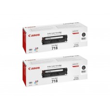 Pachet Cartuse Toner Original Canon 2x CRG-718B Negru 6800 pagini si stick USB