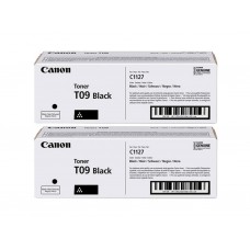 Pachet Cartus Toner Original Canon 2x T09B Negru 15200 pagini si stick USB