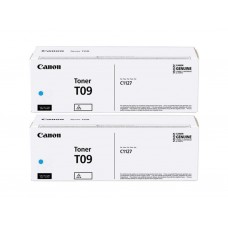 Pachet Cartus Toner Original Canon 2x T09C Cyan 11800 pagini si stick USB