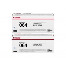 Pachet Cartus Toner Original Canon 2x CRG-064C Cyan 10000 pagini si stick USB