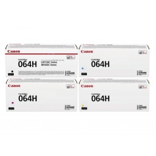 Pachet Cartus Toner Original Canon 1x CRG-064HB Negru, 1x CRG-064HC Cyan, 1x CRG-064HM Magenta, 1x CRG-064HY Galben, 44500 pagini si stick USB