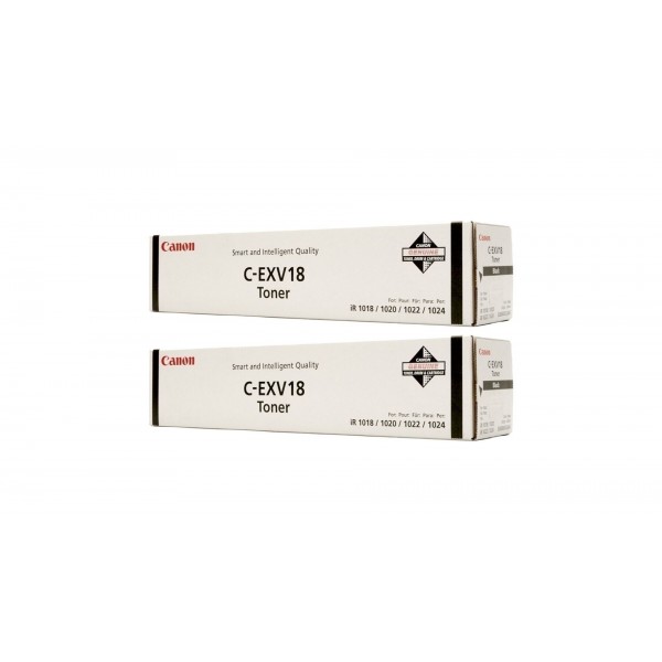 Pachet Cartuse Toner Original Canon 2x C-EXV18B Negru 16800 pagini si stick USB