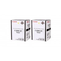 Pachet Cartuse Toner Original Canon 2x C-EXV21B Negru 52000 pagini si stick USB