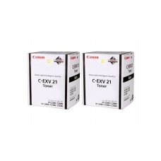 Pachet Cartuse Toner Original Canon 2x C-EXV21B Negru 52000 pagini si stick USB