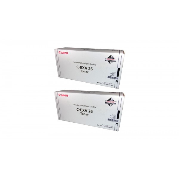 Pachet Cartuse Toner Original Canon 2x C-EXV26B Negru 12000 pagini si stick USB