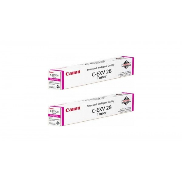 Pachet Cartuse Toner Original Canon 2x C-EXV28M Magenta 76000 pagini si stick USB