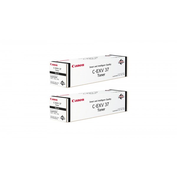Pachet Cartuse Toner Original Canon 2x C-EXV37B Negru 30200 pagini si stick USB