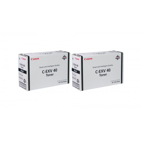 Pachet Cartuse Toner Original Canon 2x C-EXV40B Negru 12000 pagini si stick USB