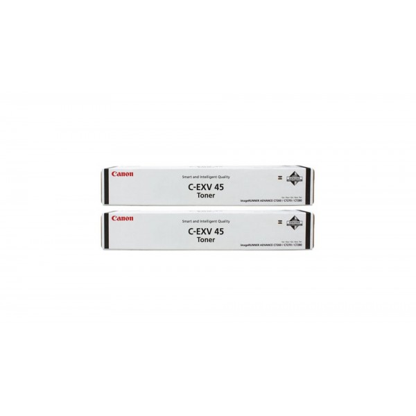 Pachet Cartuse Toner Original Canon 2x C-EXV45B Negru 160000 pagini si stick USB