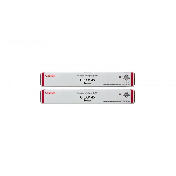 Pachet Cartuse Toner Original Canon 2x C-EXV45M Magenta 104000 pagini si stick USB