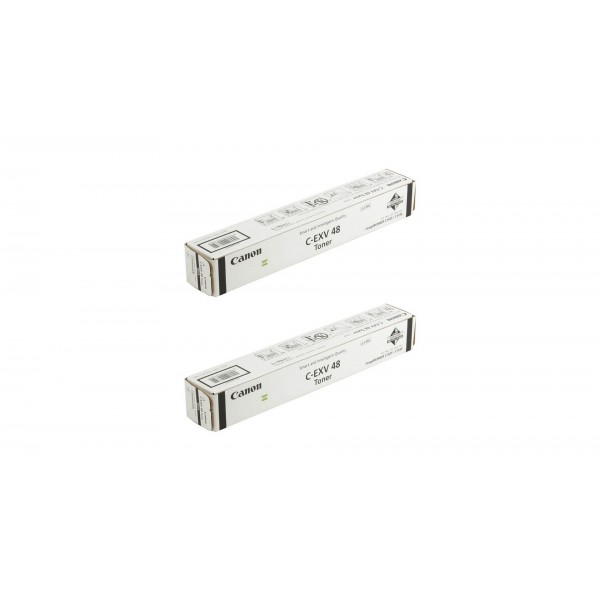 Pachet Cartuse Toner Original Canon 2x C-EXV48B Negru 33000 pagini si stick USB
