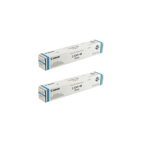 Pachet Cartuse Toner Original Canon 2x C-EXV48C Cyan 23000 pagini si stick USB