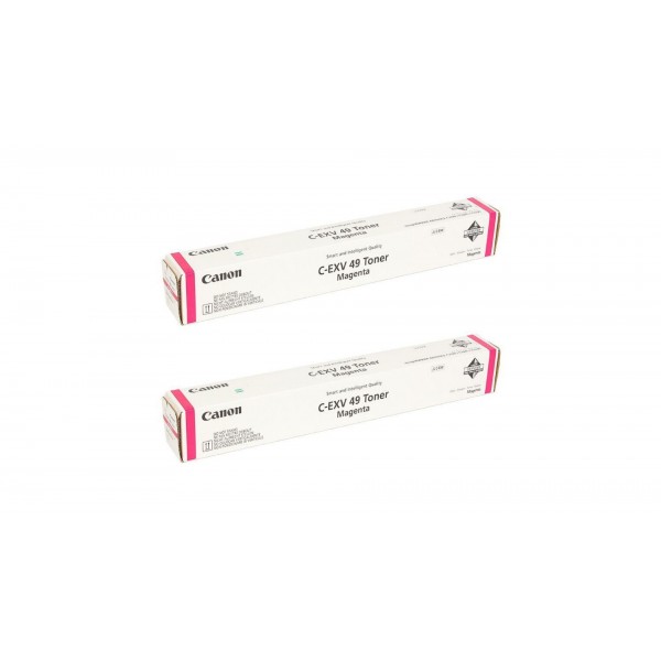 Pachet Cartuse Toner Original Canon 2x C-EXV49M Magenta 38000 pagini si stick USB