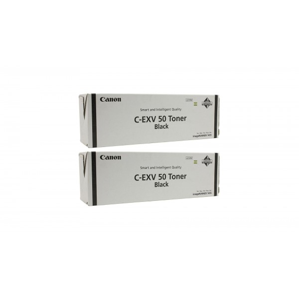 Pachet Cartuse Toner Original Canon 2x C-EXV50B Negru 35200 pagini si stick USB