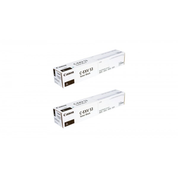 Pachet Cartuse Toner Original Canon 2x C-EXV53B Negru 84200 pagini si stick USB