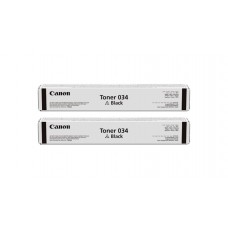 Pachet Cartuse Toner Original Canon 2x 034B Negru 24000 pagini si stick USB