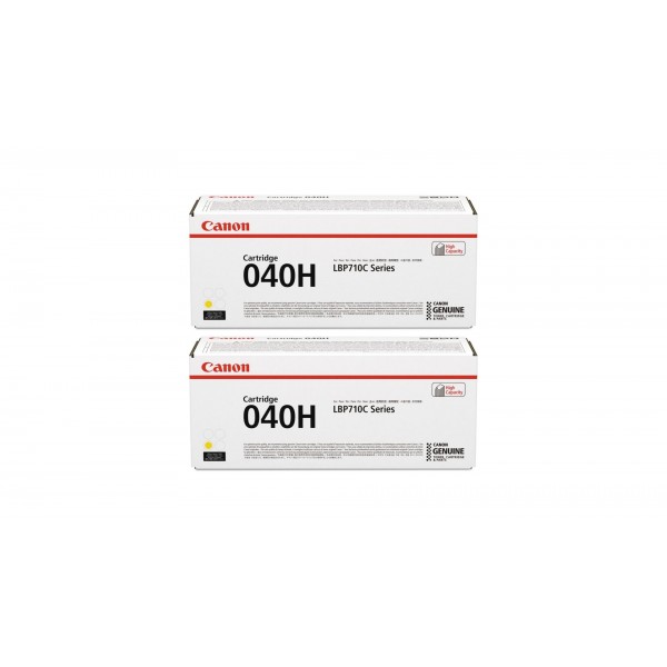 Pachet Cartuse Toner Original Canon 2x CRG-040HY Galben 20000 pagini si stick USB