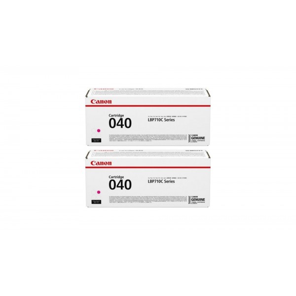 Pachet Cartuse Toner Original Canon 2x CRG-040M Magenta 10800 pagini si stick USB
