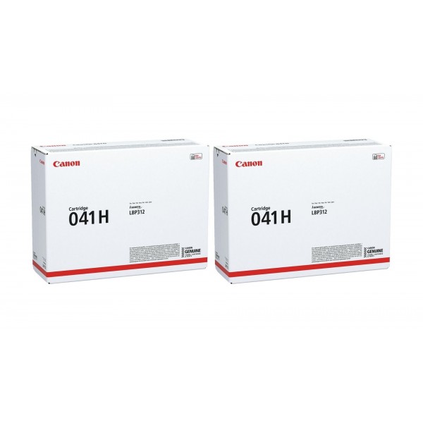 Pachet Cartuse Toner Original Canon 2x CRG-041HB Negru 40000 pagini si stick USB