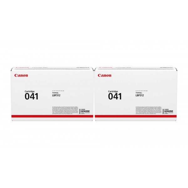 Pachet Cartuse Toner Original Canon 2x CRG-041B Negru 20000 pagini si stick USB