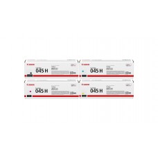 Pachet Cartuse Toner Original Canon 1x CRG-045HB Negru, 1x CRG-045HC Cyan, 1x CRG-045HM Magenta, 1x CRG-045HY Galben, 9400 pagini si stick USB