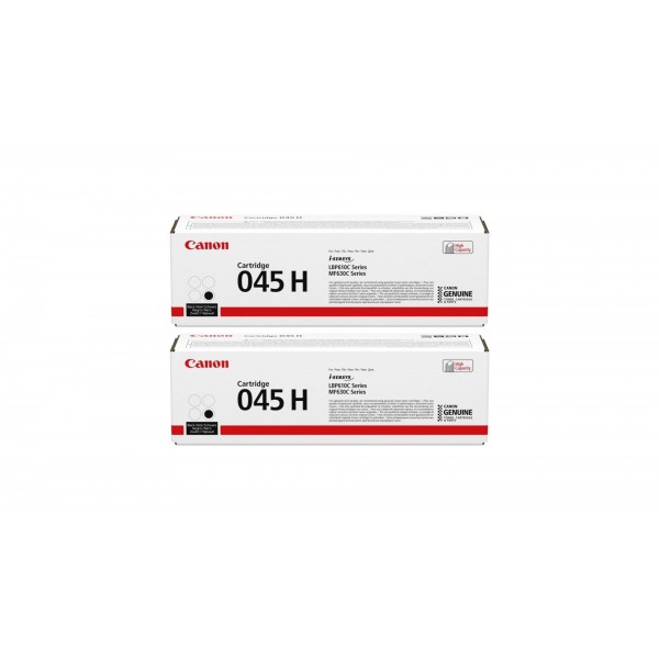Pachet Cartuse Toner Original Canon 2x CRG-045HB Negru 5600 pagini si stick USB