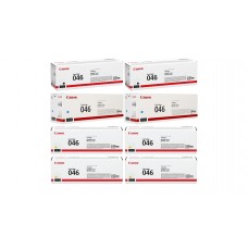 Pachet Cartuse Toner Original Canon 2x CRG-046B Negru, 2x CRG-046C Cyan, 2x CRG-046M Magenta, 2x CRG-046Y Galben, 18200 pagini si stick USB