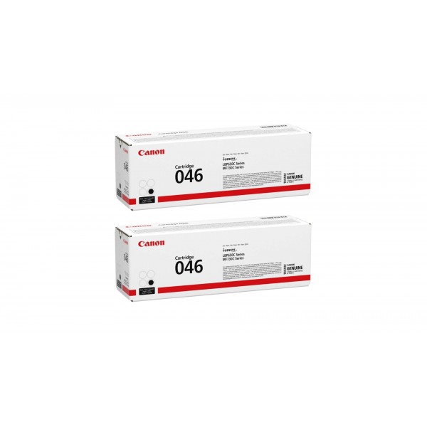 Pachet Cartuse Toner Original Canon 2x CRG-046B Negru 4400 pagini si stick USB