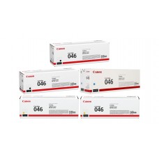 Pachet Cartuse Toner Original Canon 2x CRG-046B Negru, 1x CRG-046C Cyan, 1x CRG-046M Magenta, 1x CRG-046Y Galben, 11300 pagini si stick USB