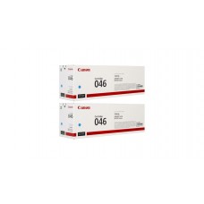 Pachet Cartuse Toner Original Canon 2x CRG-046C Cyan 4600 pagini si stick USB
