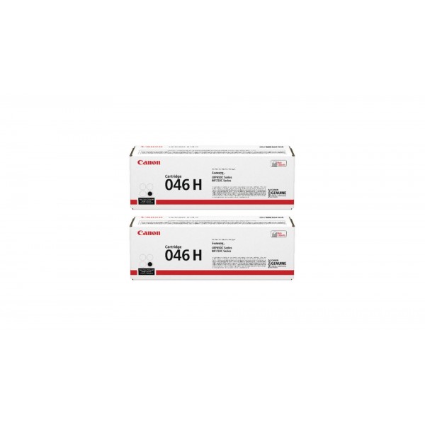 Pachet Cartuse Toner Original Canon 2x CRG-046HB Negru 12600 pagini si stick USB