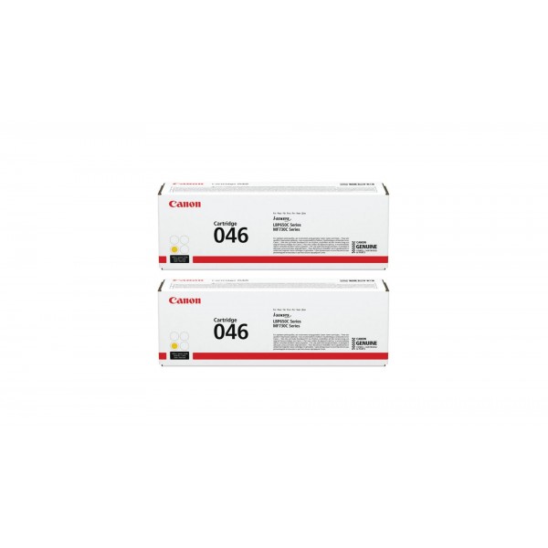 Pachet Cartuse Toner Original Canon 2x CRG-046Y Galben 4600 pagini si stick USB